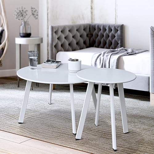 Patio Outdoor Coffee Table Set of 2 - Weather Resistant