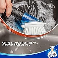 Vista 5 de MR.SIGA Recambios de cepillo para platos dispensadores de jabón, paquete de 4