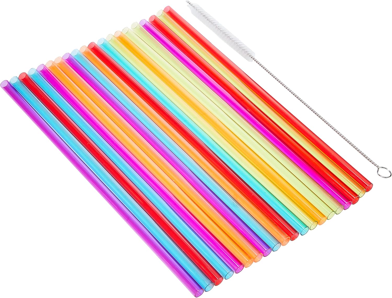 Joie Kitchen Gadgets 12690 Rainow PETG Reusable Rainbow Straws, Plastic, Multi