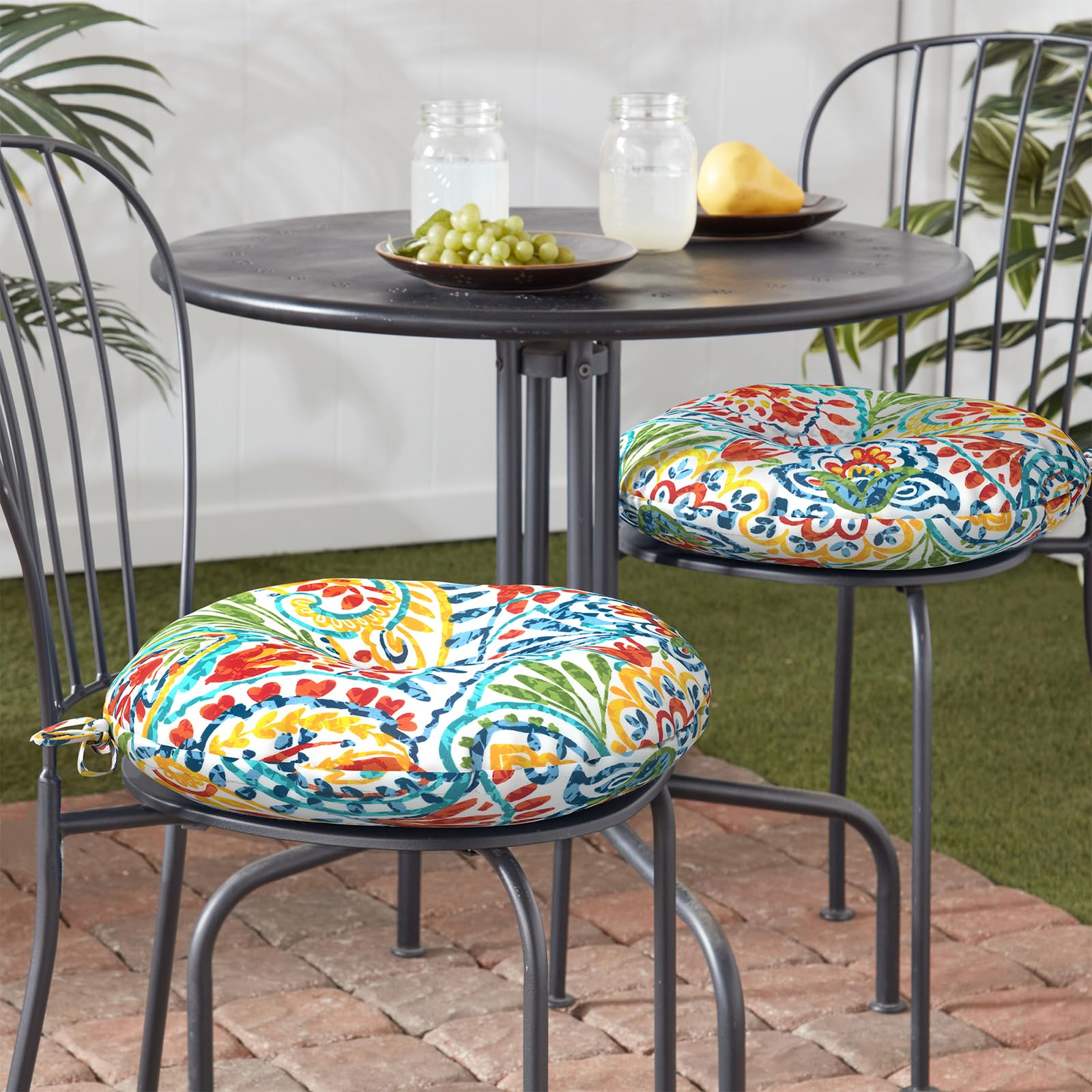 round outdoor patio chair cushions