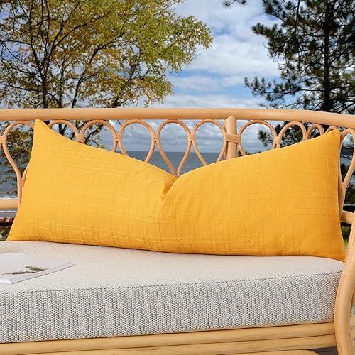 Vista 59 de Kevin Textile - Juego de 2 fundas de almohada decorativas para exteriores, impermeables, clásicas, para patio, sofá y banca, de 16 x 16 pulgadas