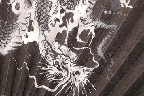 Miniatura 2 de Ventilador plegable de dragón negro