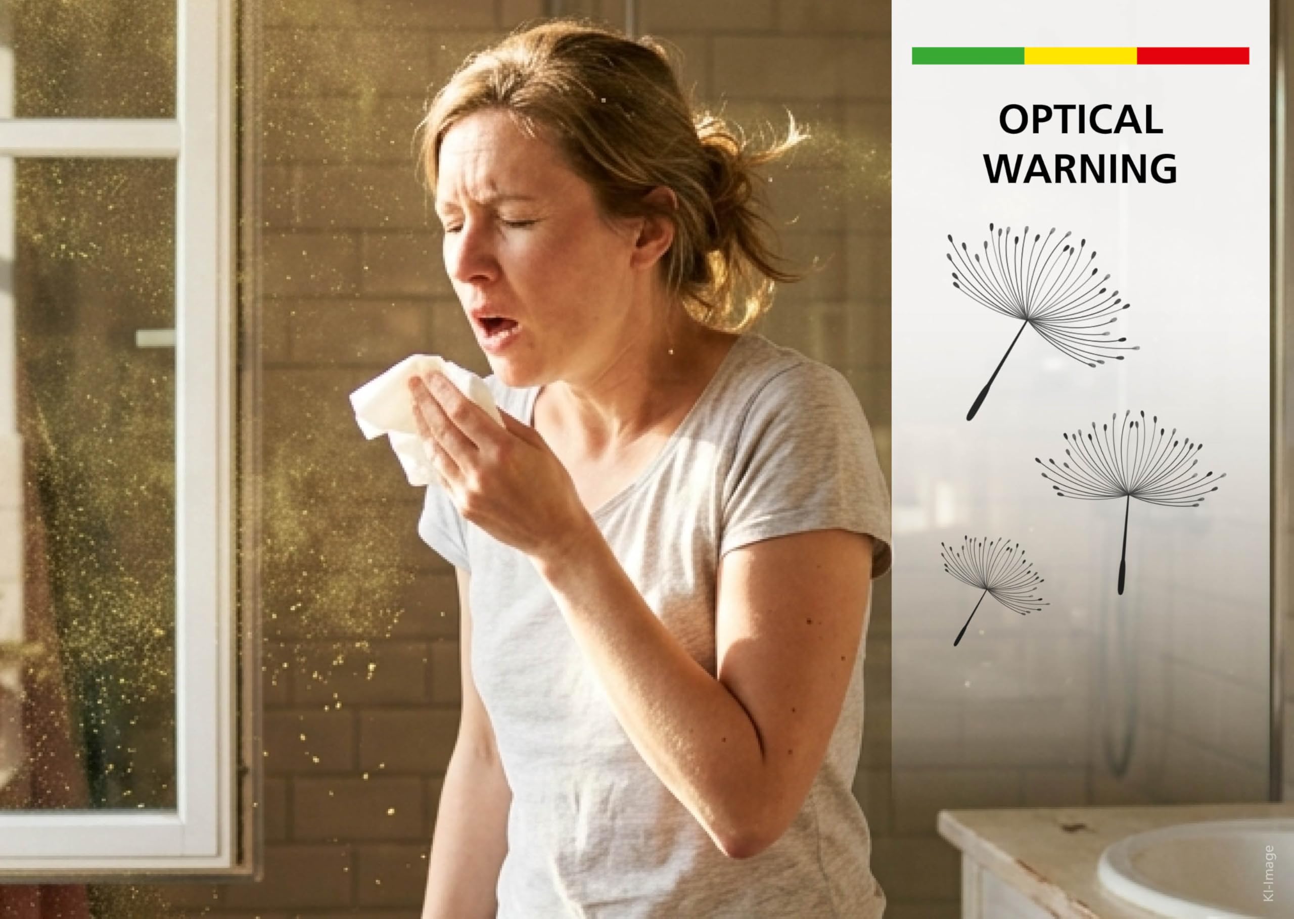 Laserliner Appareil de Mesure Particules Fines et Qualité de l'Air | Mesure Pollen et Allergènes, Moniteur d'Air Intérieur, Avec Alarme, Température et Humidité