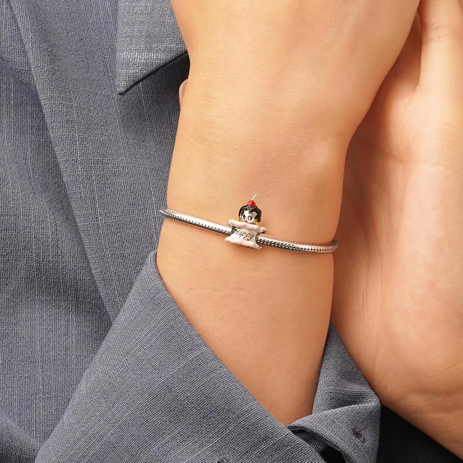 GNOCE Pendant Charm, S925 Sterling Silver Dangle Charms for Women Wife, Valentine‘s Day, Mother’s Day Jewelry Gift