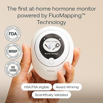 Mira Ultra4 Fertility Monitor & Ovulation Test Kit for Women, at-Home 4-Hormone Tracker (LH, FSH, E3G, PdG), Digital Analyzer with 20 Test Wands, 7× More Accurate Than Other Fertility Trackers