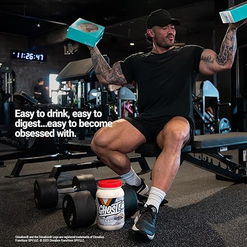 Miniatura 5 de GHOST Proteína vegana en polvo, Cinnabon - 2 libras, 0.71 oz de proteína - Guisante a base de plantas y proteína de calabaza orgánica - Batidos