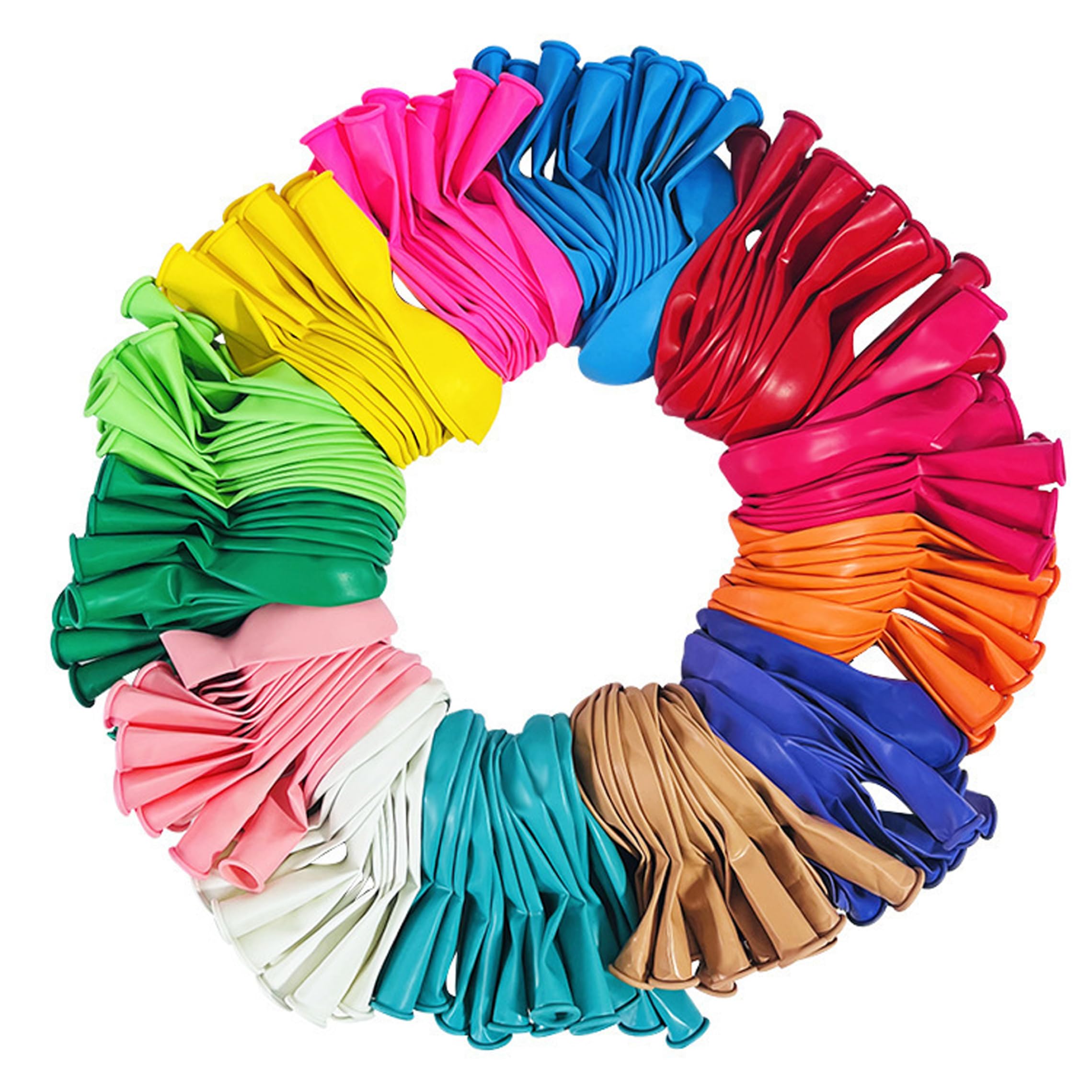 Ballons en vrac, 1000 pièces, 10 pouces d'épaisseur, en latex mat, arc-en-ciel, couleurs mélangées
