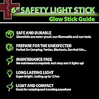 Vista 5 de 32 Barras Luminosas Ultra Brillantes de 6 Pulgadas Grandes de Color Verde para Halloween - Barras de Luces Químicas con 12 Horas de Duración