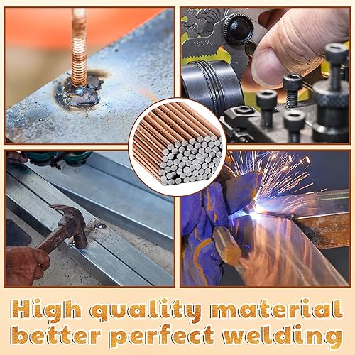 Miniatura 6 de Varilla de llenado de soldadura TIG de 11 libras, longitud 39.4 pulgadas, varilla de soldadura TIG duradera, equipo de salvajismo (18 pulgadas de