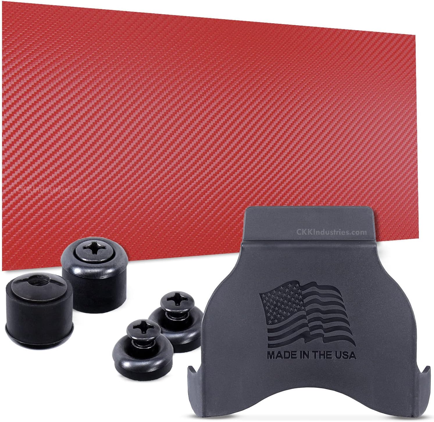 Holstex - DIY Holster Making Kits - 1-Piece Retention Holster Design (Outside-The-Waistband/OWB) - KYDEX-BOLTARON - (Select Colors) - Multi-Mold Paddle Mount - (w/Finishing Washers)