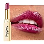 Depuplum Purple Lipstick for Women Hydrate Lipstick Glossy Moisture Lip Gloss Sheer-Medium Coverage Long Lasting Lipsticks for Dry Lips, DM92 Purplish Red