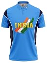 Enkline India 2003 Half Sleeves Cricket Fan Jersey - Quick Dry 100% Polyester - India 2003 - Medium gallery image