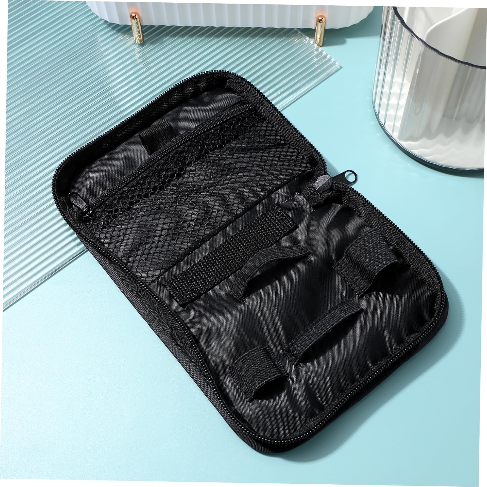Healeved 10 Set Custodia Per Il Trasporto Custodia Per Monitor Della Pressione Caso Di Pulsato Glucometro Misuratore Glicemia Misuratore Borsa Portatile Black 2 Pz*10