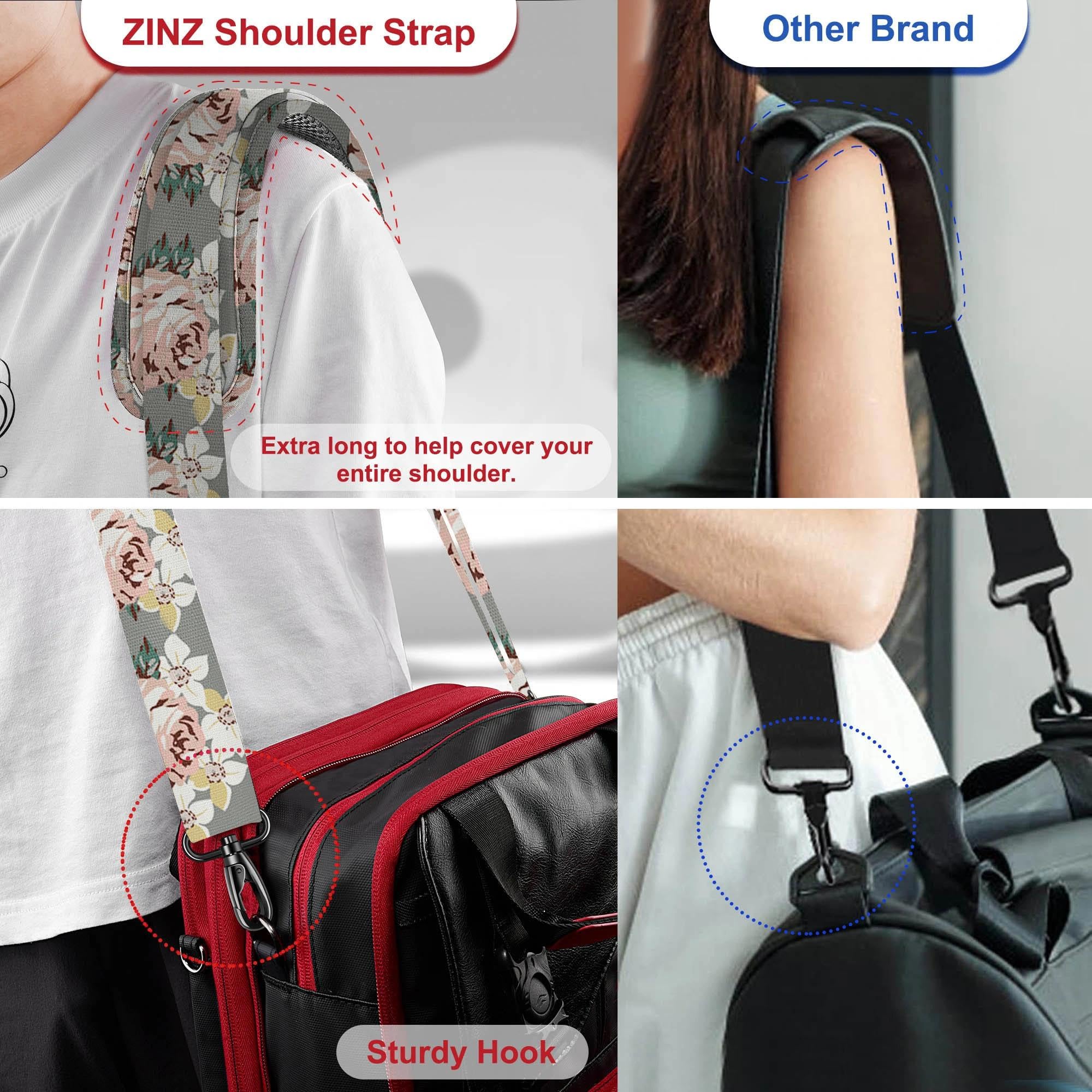 ZINZ Correa Universal para Bolso de 79.5" con Almohadilla Transpirable Fija ultragruesa Correa de Hombro Ajustable y Resistente