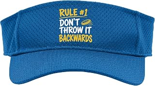 Discus Thrower Funny Throwing Sport Sun Visor, Youth, One Size, Royal Blue