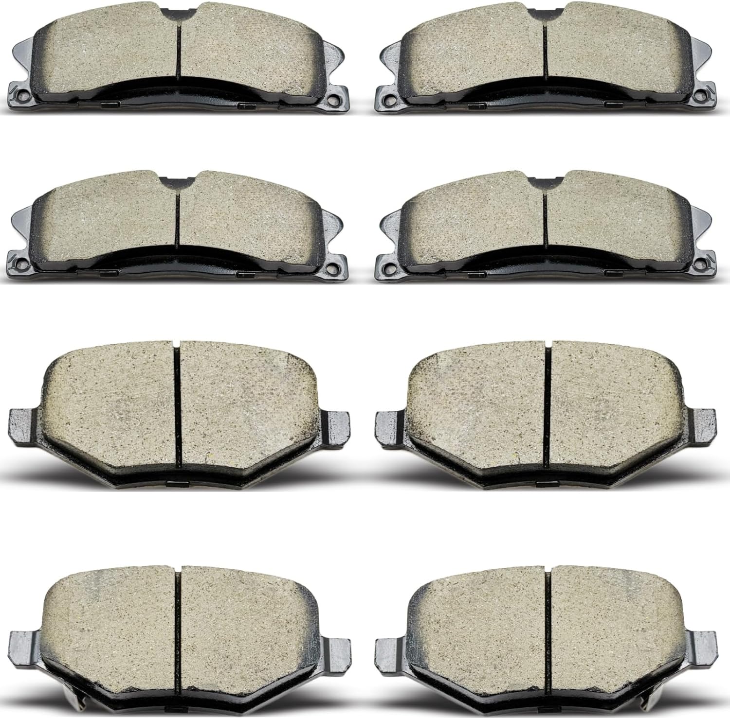 D1611 D1612 Front Rear Ceramic Brake Pads Set Fit For Ford Explorer,Flex,Taurus,Police Interceptor Sedan/Utility,Special Service Police Sedan,For Lincoln MKS/MKT