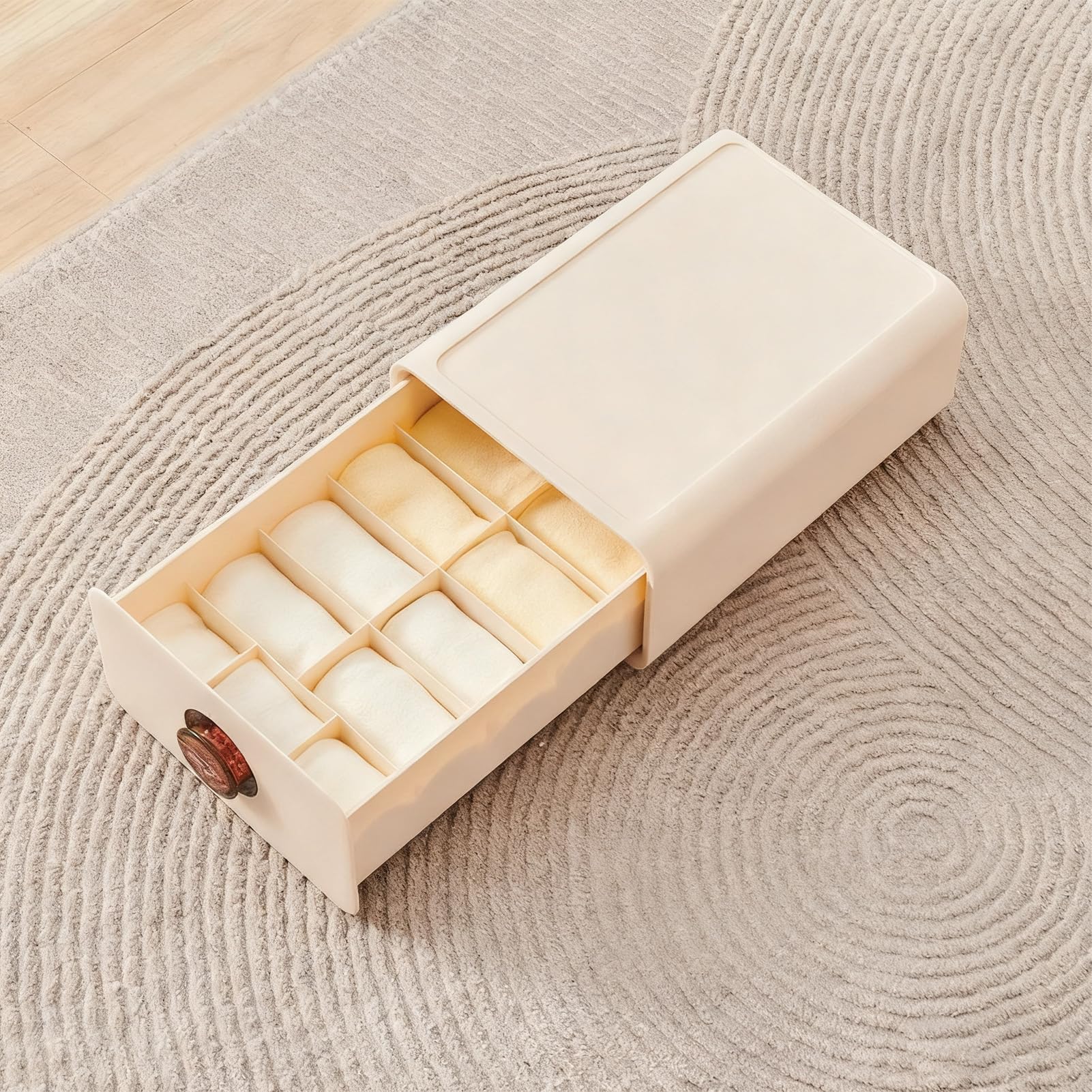 Organizzatore per Biancheria Intima Contenitore Multi Scomparti Per Calzini | Contenitore Organizzatore da Cassetto per Reggiseno Cravatte Abiti Guardaroba Camera da Bagno
