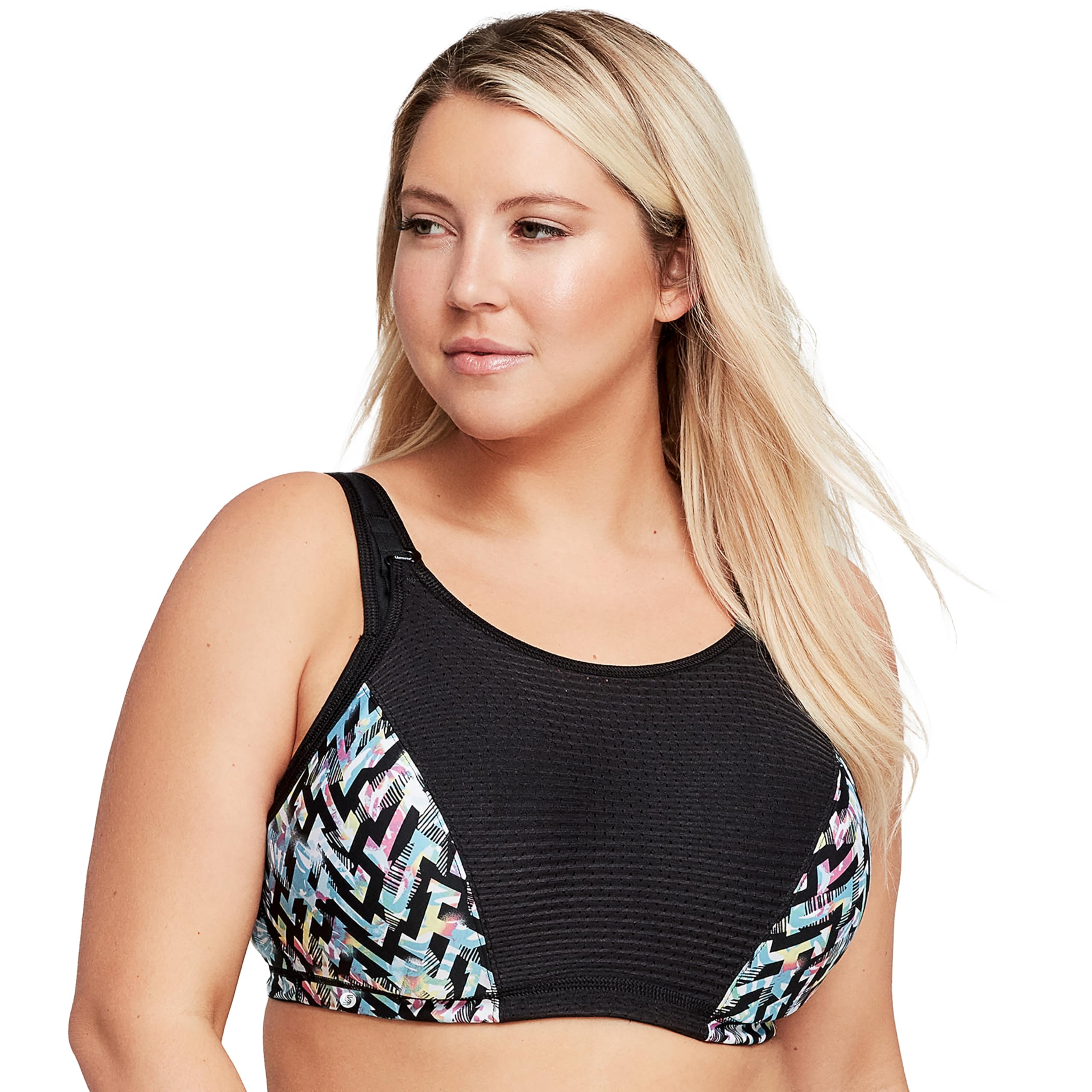 Glamorise Damski biustonosz sportowy Full Figure Elite Performance regulowany Wonderwire #9167