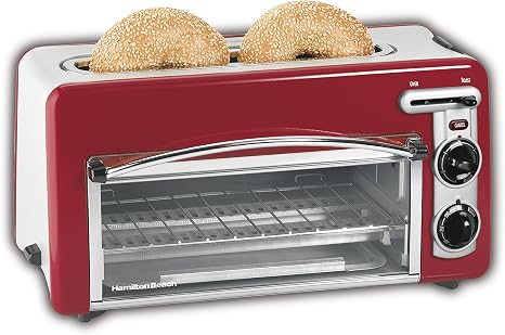 Hamilton Beach Toastation tostador para 2 rebanadas y Mini horno, Rojo, 1 :  Amazon.com.mx: Hogar y Cocina