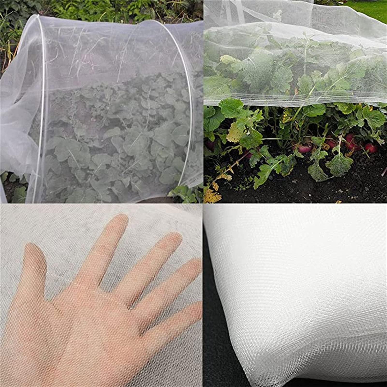 Red de protección para gatos de jardín, túnel de malla fina para plantas, 2,5 m x 15 m, malla de 0,7 mm, mantiene a los gatos y pájaros, ideal para jardín y parche veterinario