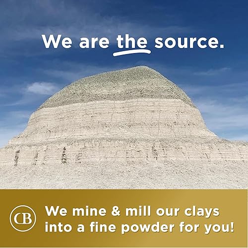 Miniatura 7 de California Biology Arcilla de bentonita de calcio Arcilla curativa india para cara y cuerpo Mascarilla facial de limpieza profunda de poros y