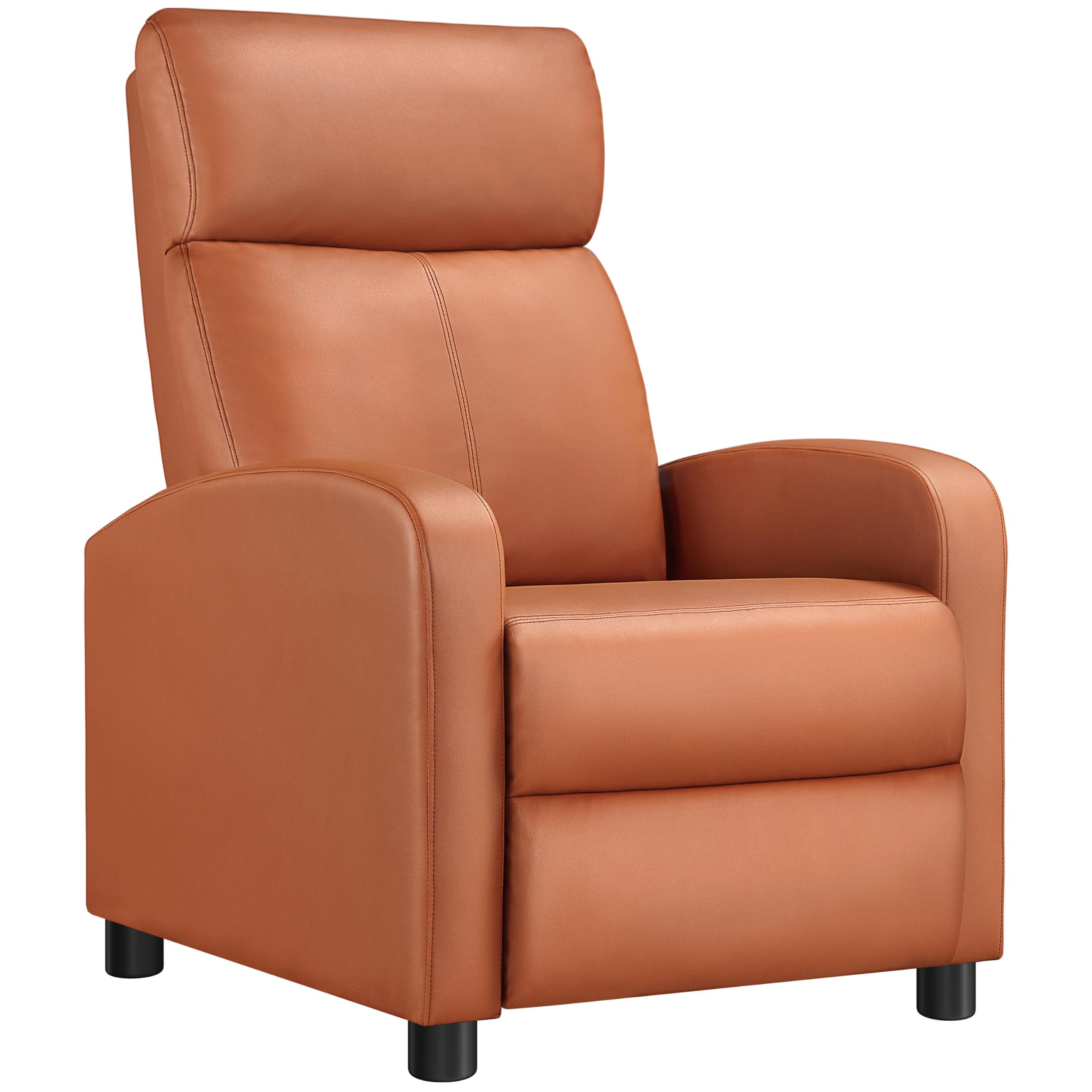 Yaheetech Recliner Chair with 3 Adjustable Angles Living Room Chairs Tan