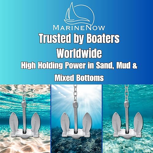 Miniatura 4 de MarineNow Ancla de hierro fundido pintado en plata