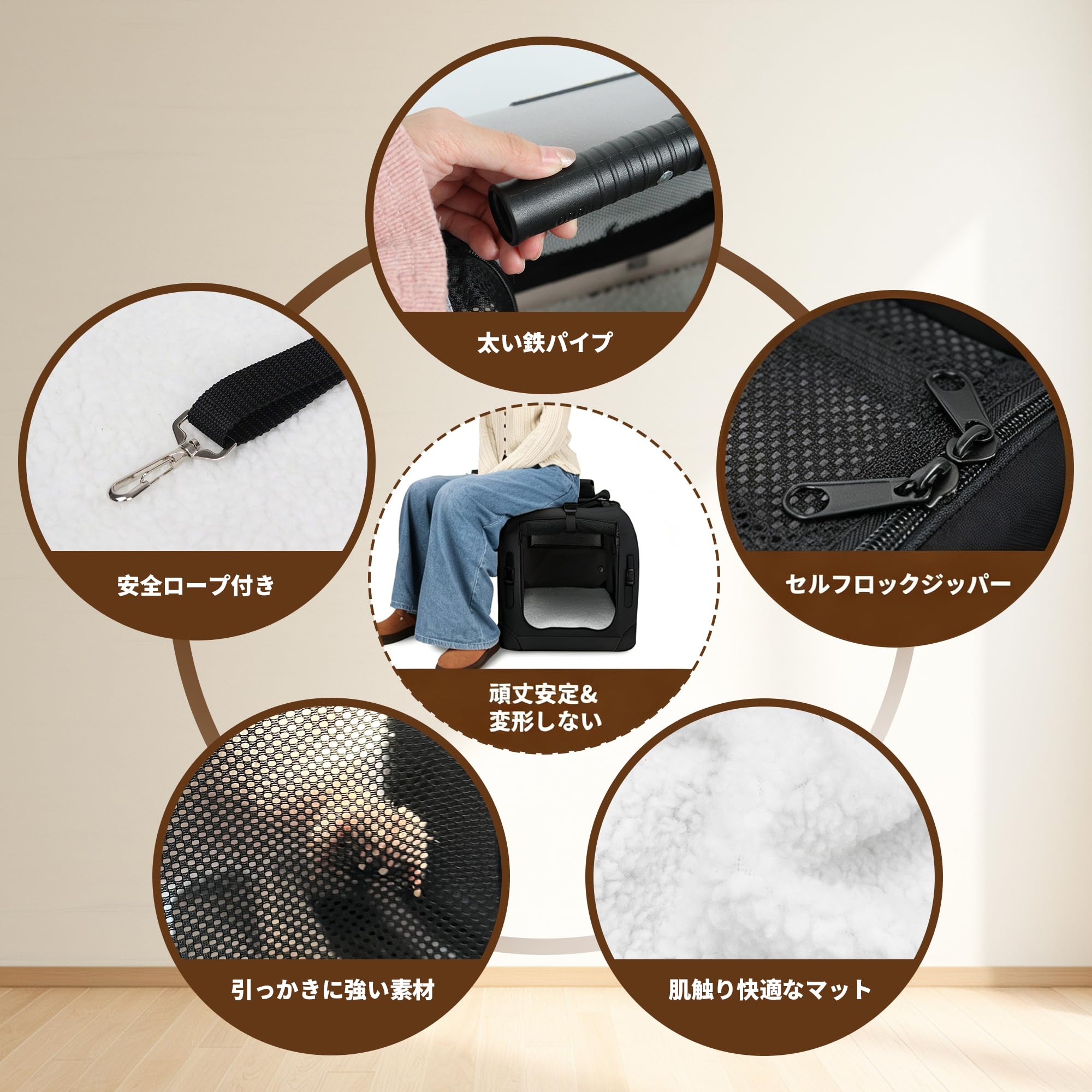 Totoro ball ソフトクレート 大型犬 大空間な犬用クレート ブラック Amazon.co.jp: Totoro ball ソフトクレート 大型犬 大空間な犬用