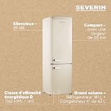 Retro Fridge/Freezer Combination, 244L, Cream - 4