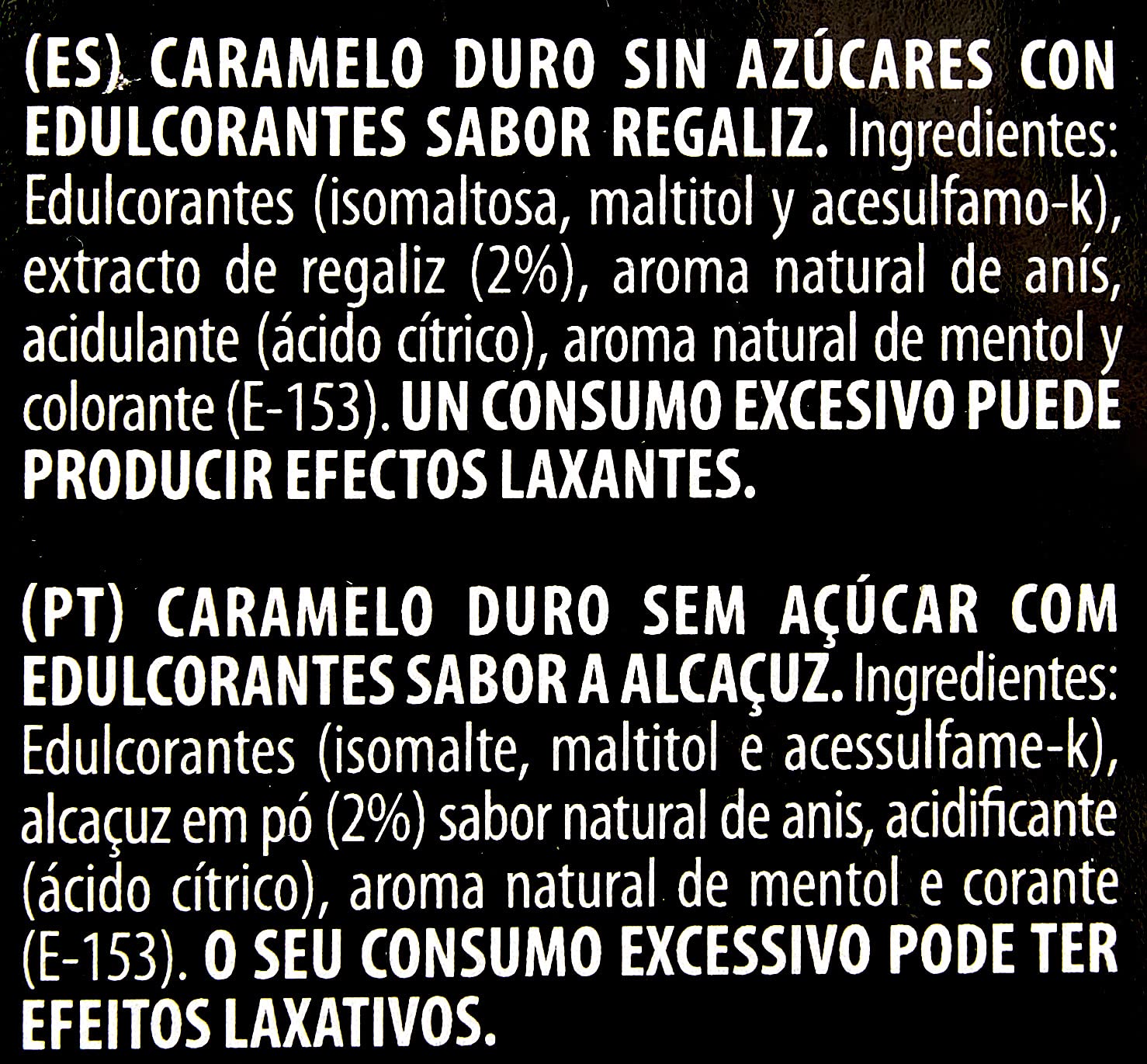 Mentolín Regaliz Caramelo Balsámico sin Azúcar - 1000 gr