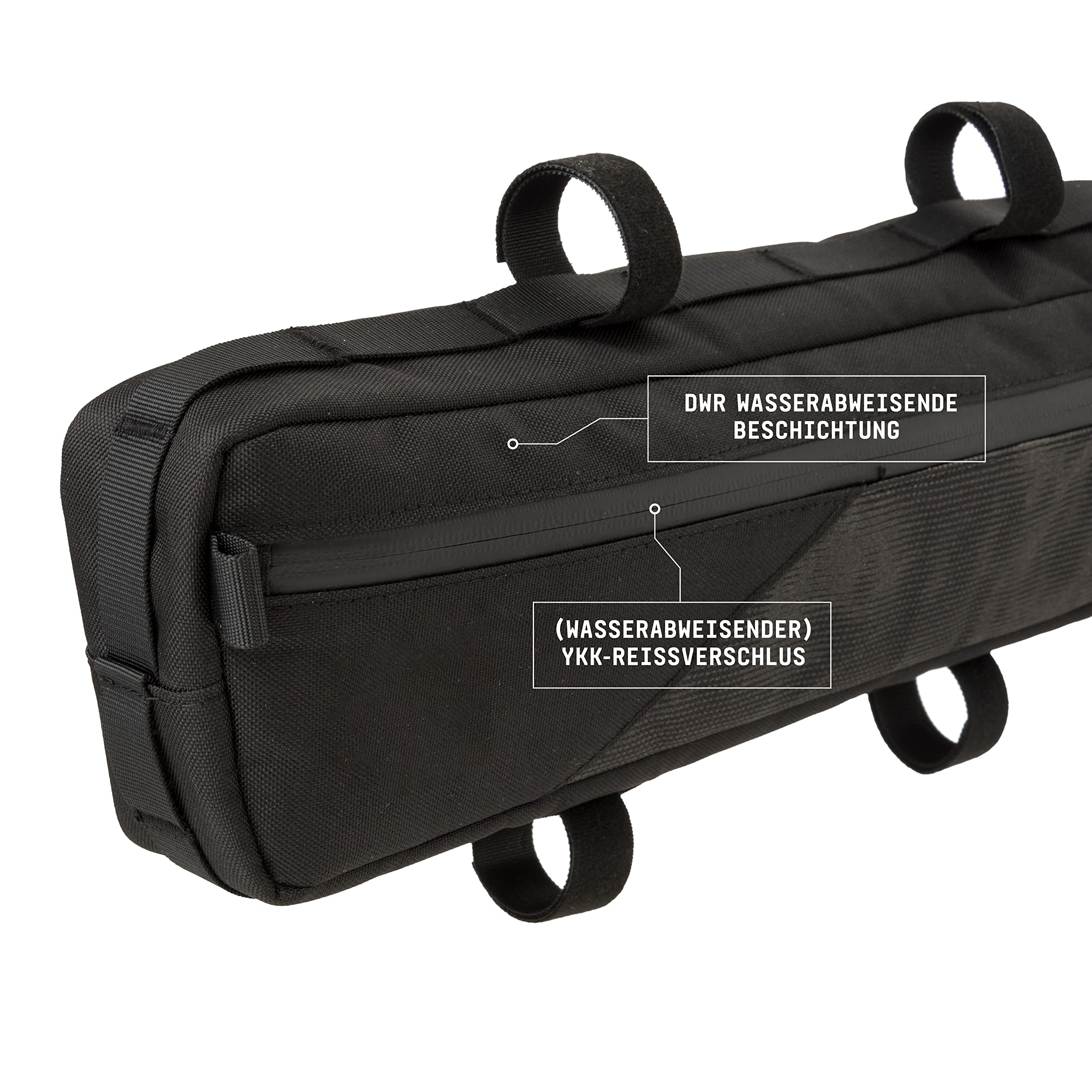 AGU Tube Fahrrad Rahmentasche 3L, Rahmentasche Fahrrad für Bikepacking, Wasserabweisend, Reflektierend Polyester, Einfache Montage, 100% Recyceltes Polyester - Reflective Mist