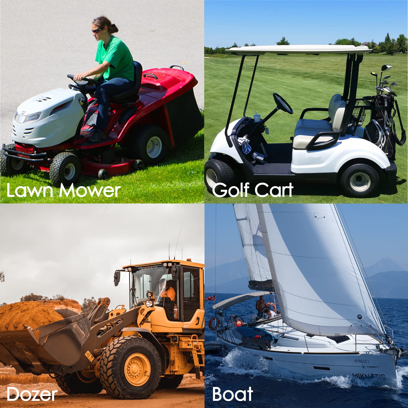 DC 6V bis 80V runder Quarz-Betriebsstundenzähler,Edelstahlring,Mechanischer Betriebsstundenzähler,Wasserdicht für Bootsmotor,Rasenmäher,Traktor,Raupendozer,UTV,Golfwagen