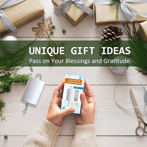 Miniatura 3 de Aoedelyart Motor giratorio para cuna de bebé, motor giratorio, motor de bola de espejo para campanillas de viento, con mini mando a distancia para