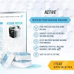 Washing Machine And Dishwasher Cleaning Tablets Bundle - Includes 12 Month Supply Dishwasher Cleaner Deodorizer & Washing Machine Descaler Deep Cleaning Tablets - 48 Tablet Combo