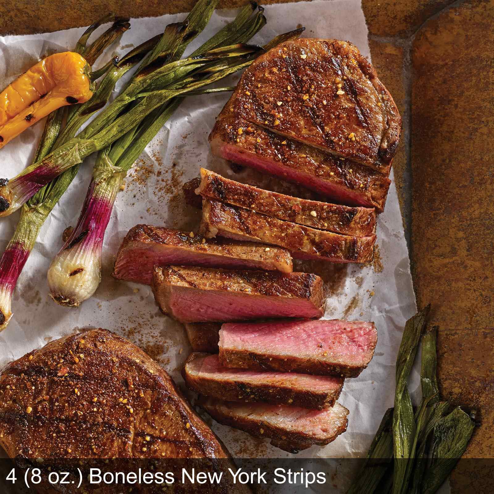 Omaha Steaks Family Protein Pack (Boneless New York Strips, Boneless