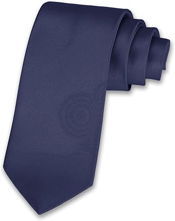 Forony Mens Necktie Solid Pure Color Plain Ties Formal for Men 3.158 CM for Business and Wedding