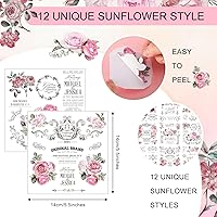 Vista 3 de BBTO 12 hojas de calcomanías de transferencia para manualidades y muebles, calcomanías de transferencia para madera, papel de bricolaje, decoración