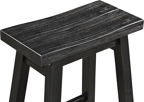 Miniatura 35 de Boraam Sonoma Taburetes de bar de cocina sin espalda, cepillo de alambre gris tormenta, juego de 2 Cepillo de alambre gris tormenta,Cepillo de