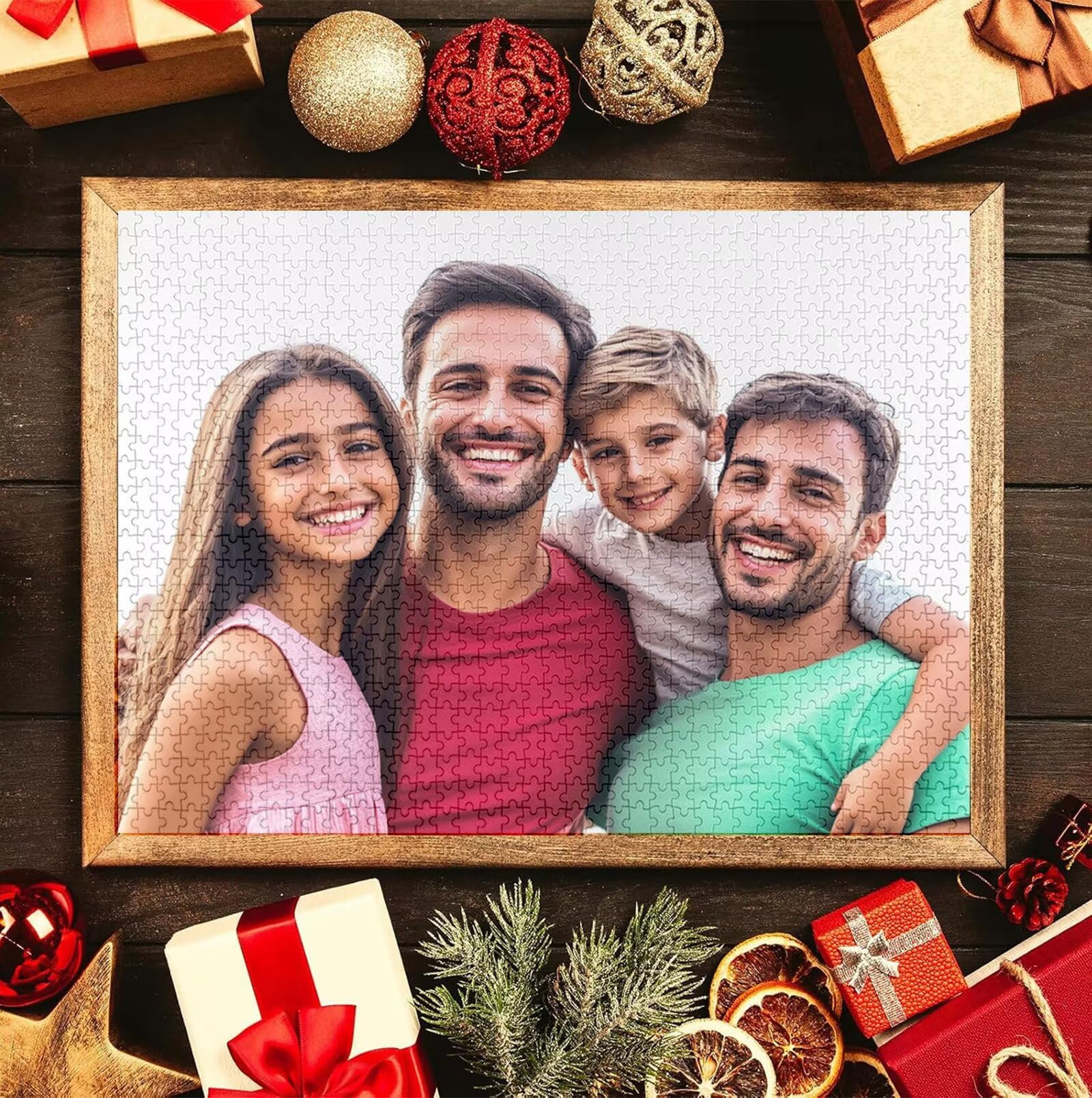 Puzzle Personalizado con Foto Personalizado con Foto Rompecabezas Personalizada con Imagen HD, Texto o Nombre Navidad Halloween Día del Niño Juegos de Inteligencia Regalos para Niños Amigos h-196