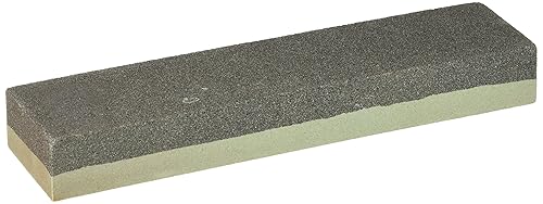 Winco SS-821 Piedra de afilar combinada 8 pulgadas por 2 pulgadas por 1 pulgadas mediano negro gris