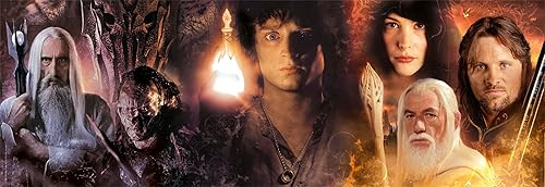 Miniatura 2 de Clementoni Lord of The Rings Panorama Rings-1000 Pieces Adults, Panoramic, Famous Movie Puzzles, Made in Italy, Multicoloured, 39739