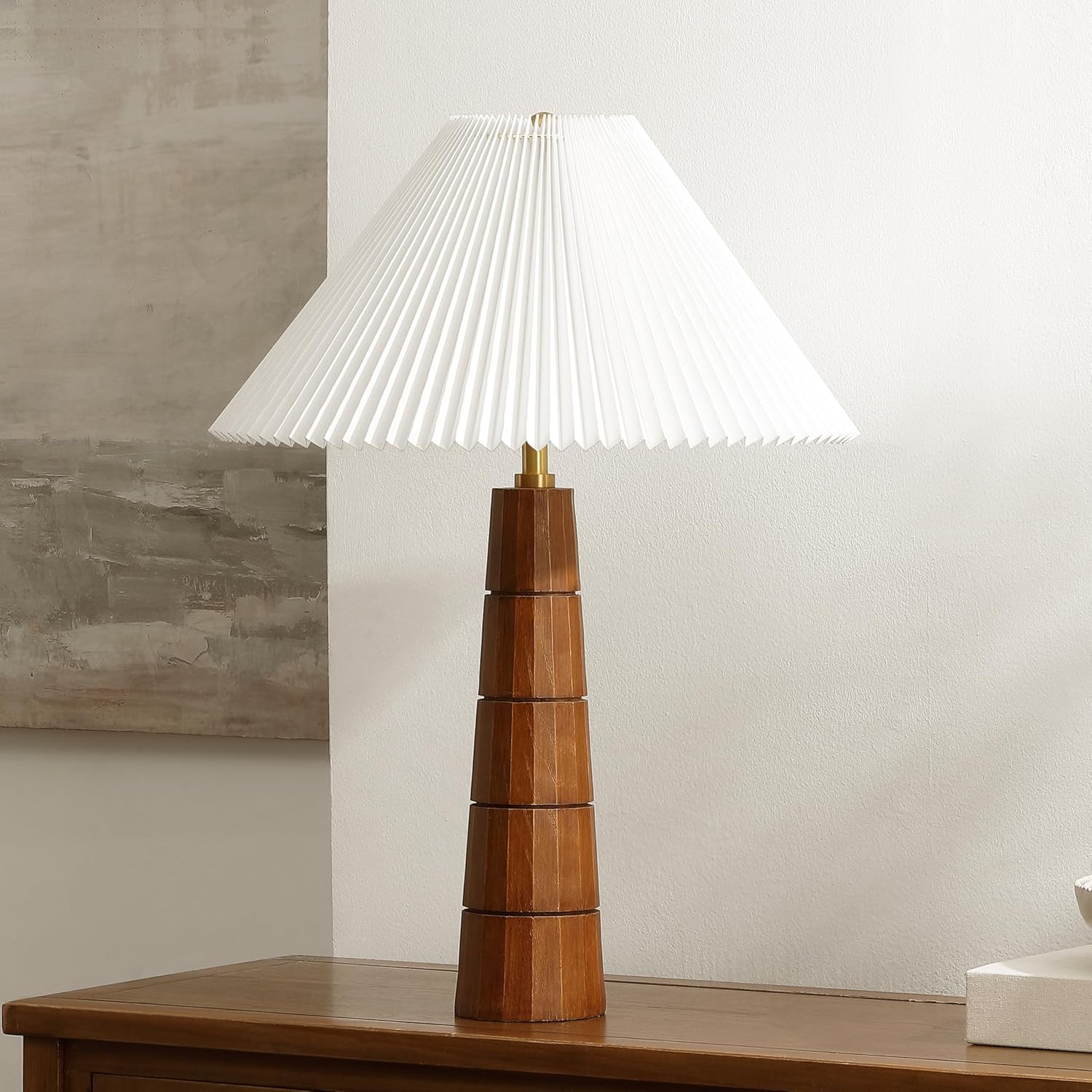 SAFAVIEH Lighting Collection Isla Natural Resin 27-inch Table Lamp for Bedroom, Living Room, Home Office, Desk, Nightstand (LED Bulb Included)