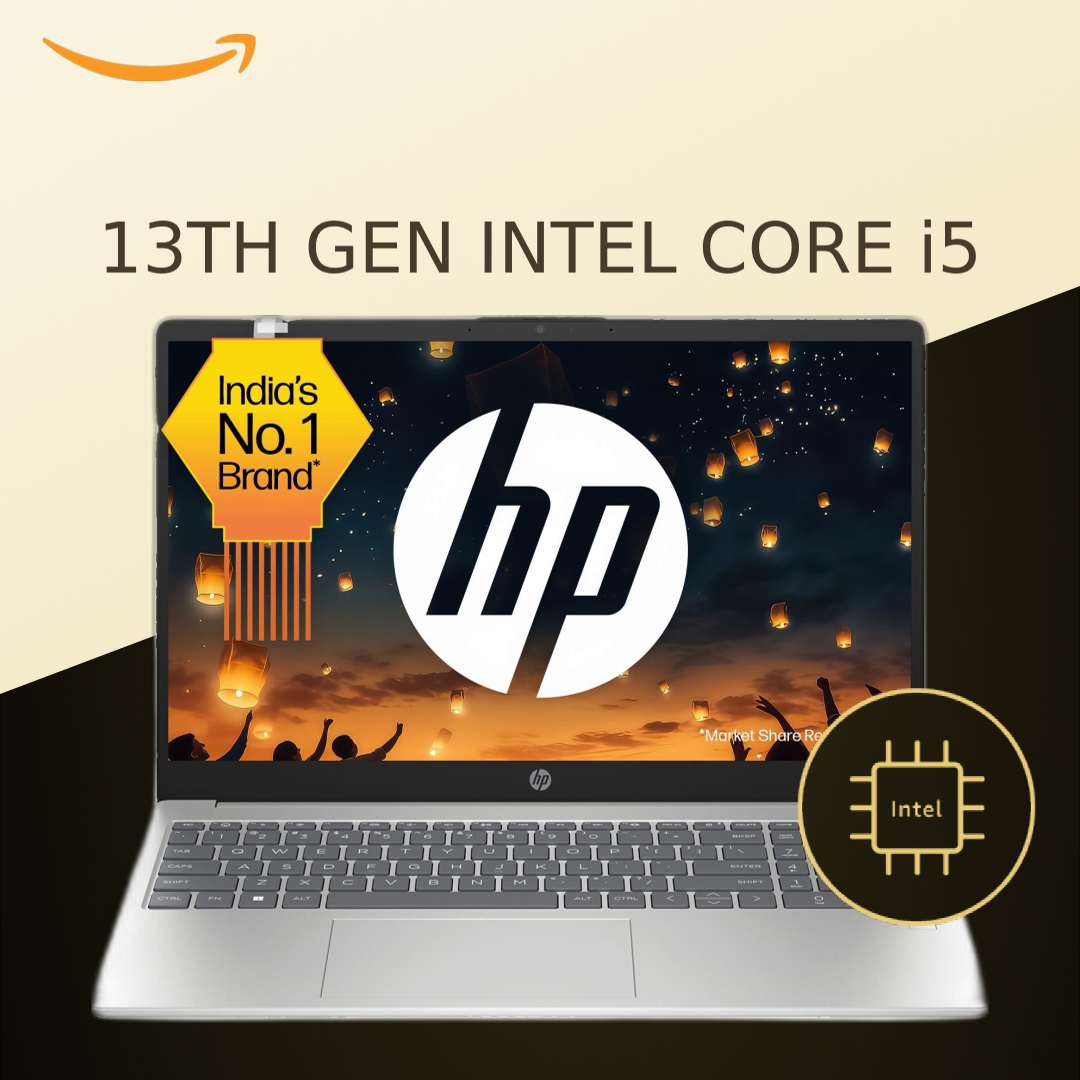 HP 15 कोर i5 13th Gen (8GB RAM/512GB SSD/FHD/Windows 11/MS