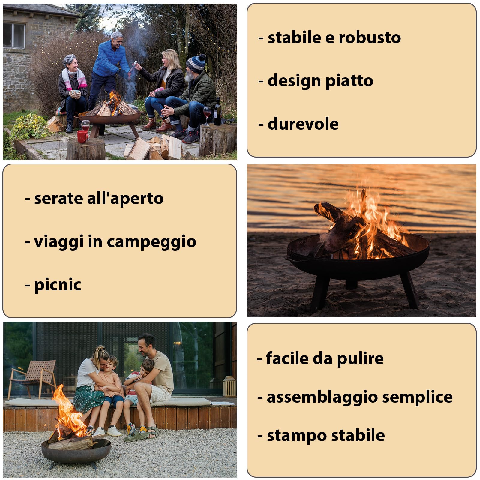 W4W Supporto Portatile Per Zanzare E Incenso (Set Da 2) | Porta Spirale In Fibra Di Vetro Ignifuga | Ideale Per Esterno: Giardino, Campeggio, Piscina, Terrazza, Pesca | Con Gancio Portachiavi