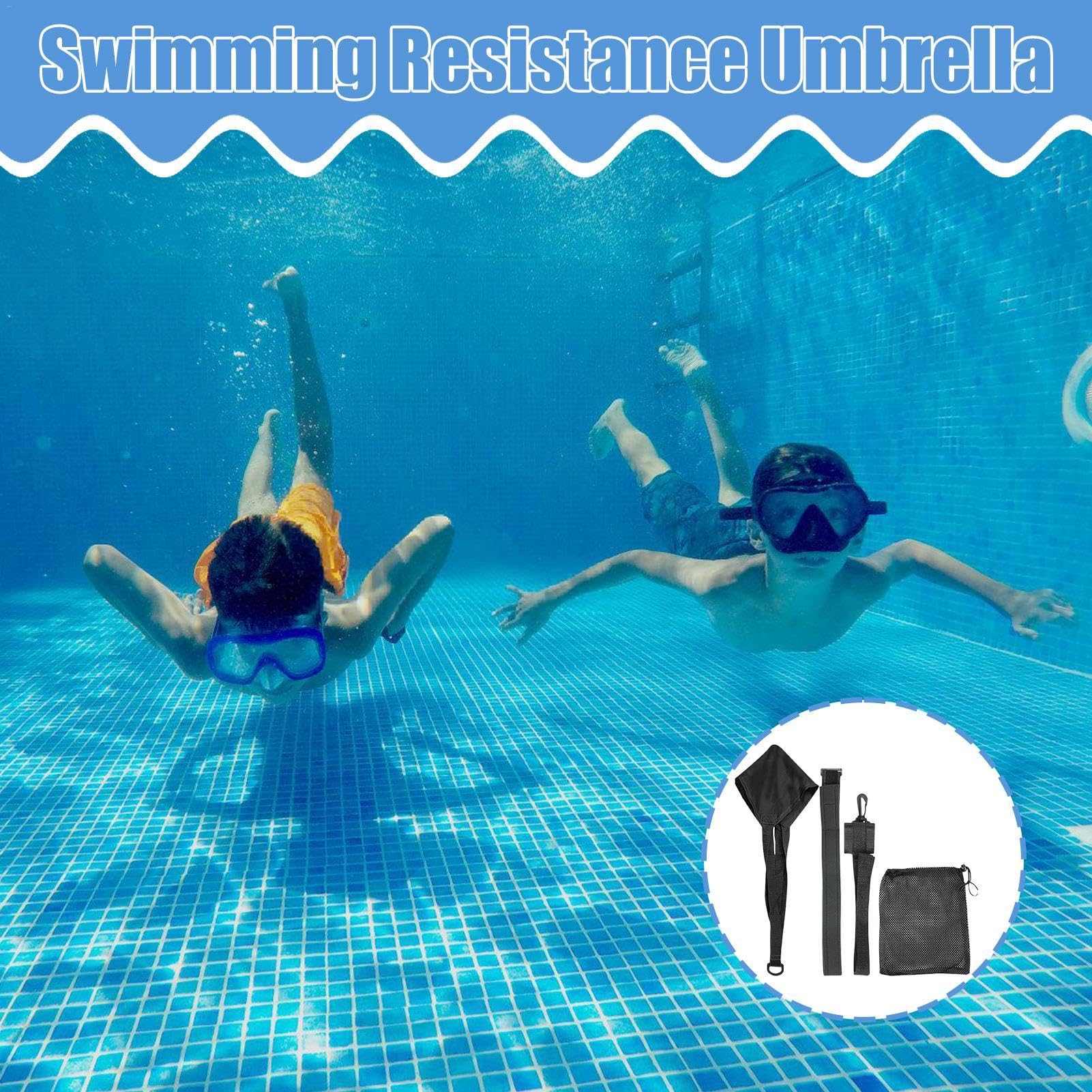 Arnés de resistencia para natación en piscina