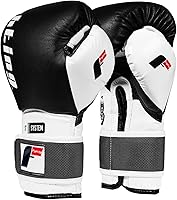 Vista 1 de Fighting Sports Guantes de entrenamiento S2 Gel Power de color negro/blanco, 16 onzas