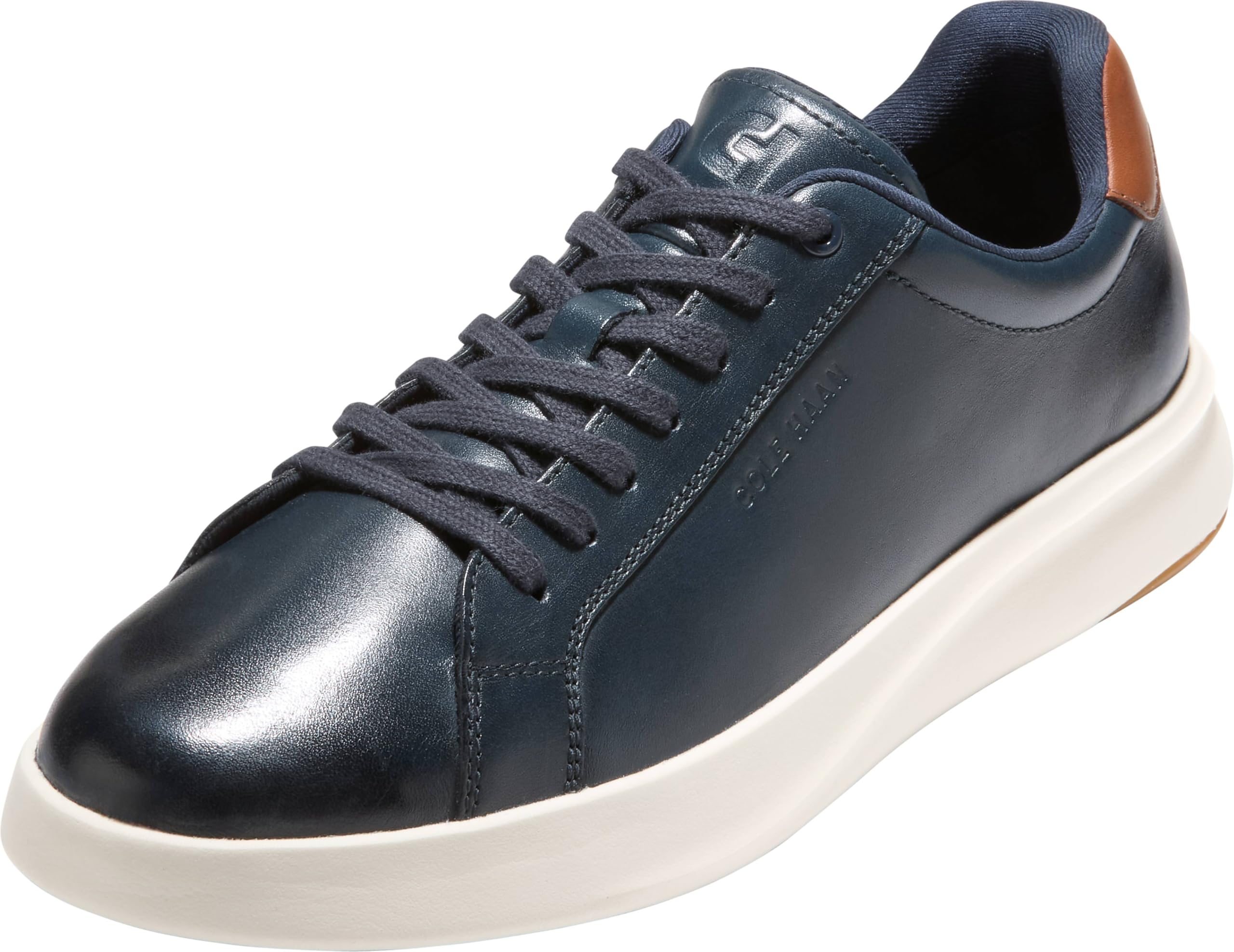 Cole Haan Men's Grand Crosscourt II Tennis Sneaker, Navy Blazer/British Tan, 7.5-M US