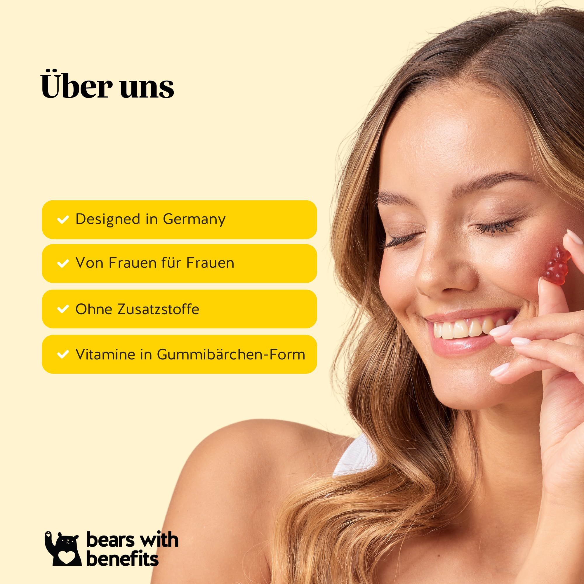 Bears with Benefits - Gummibärchen Bromelain - Probiotika - 90 Stück | Rest & Digest Gut Flow - Probiotika e Bromelain, Inulin,Vitmain B6 - Vorrat für 3 Monate - Ohne Zuckerzusatz, Vegan