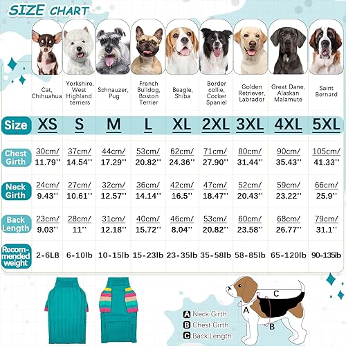 Miniatura 5 de Suéter para perro, suéteres grandes para perros, niñas y niños, suéteres de cuello alto para perros grandes, Golden Retriever, Labrador, Rottweiler,