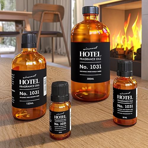 Miniatura 3 de AirScent - Aceite difusor de hotel n. 1031 Pétalos de rosa y vainilla con especias Aceite aromático de hotel Aceite de fragancia prémium para